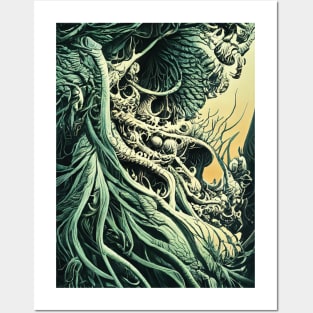 Lovecraftian monster. Comics style illustration Posters and Art